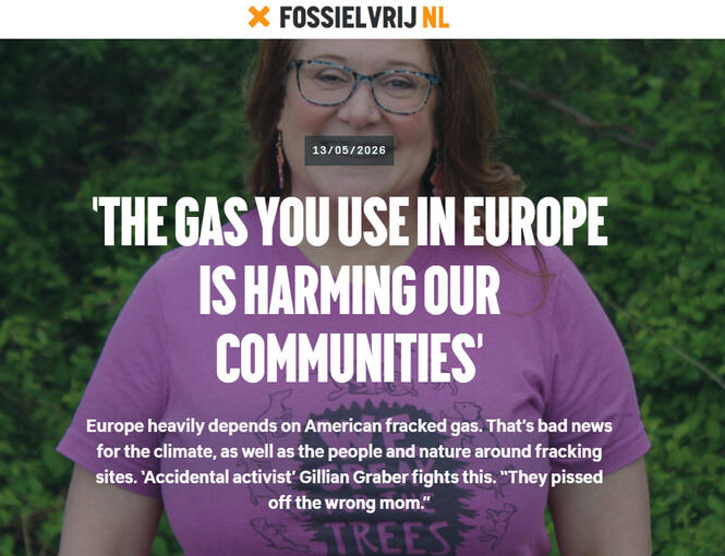 The Storytelling Group of Fossielfree has a focus on the lived experience of communities near gas production & fracking sites.